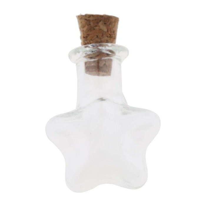 Crofta 10pcs Mini Empty Glass Wishing Bottles Perfume Jars with Cork Stoppers 04