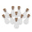 Crofta 10pcs Mini Empty Glass Wishing Bottles Perfume Jars with Cork Stoppers 12