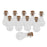 Crofta 10pcs Mini Empty Glass Wishing Bottles Perfume Jars with Cork Stoppers 12