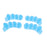 Crofta 2 Pairs Elastic Silicone Gel Toe Hallux Valgus Separators Straighteners Blue