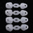 Crofta 2 Pairs Orthopedic Bunion Corrector Overlapping Hammer Toe Spacers Brace