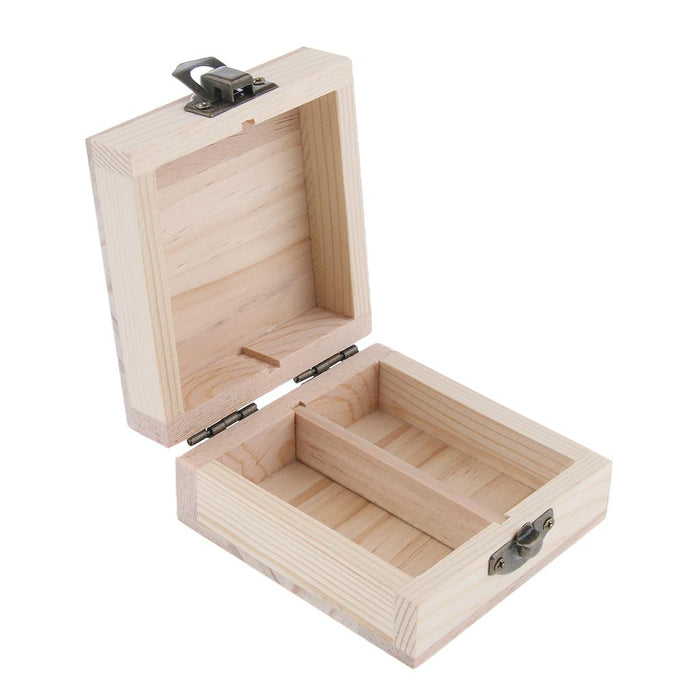 2 Grids 15ml Wooden Essential Oil Storage Box Aromatherapy Organizer Case