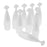 Crofta 10 Pcs 5/10ml White Plastic Empty Squeezable Dropper Bottles Refillable 5ml