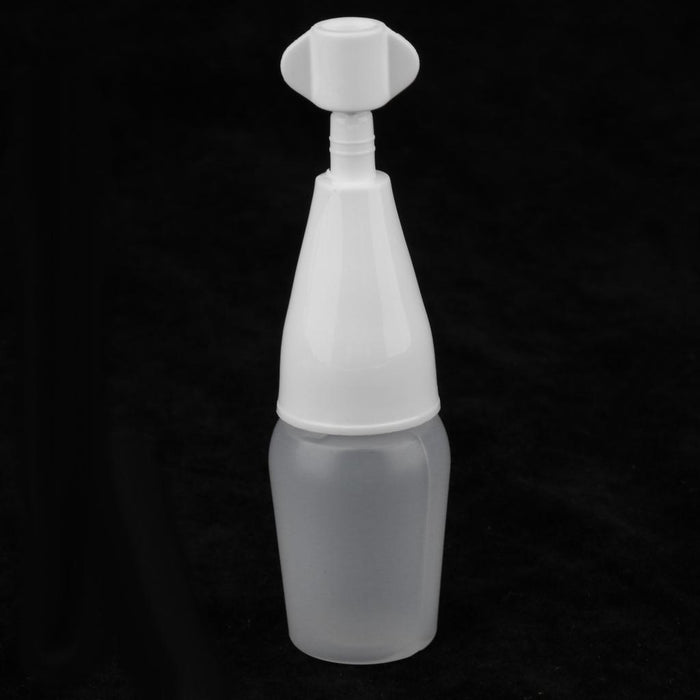 Crofta 10 Pcs 5/10ml White Plastic Empty Squeezable Dropper Bottles Refillable 5ml