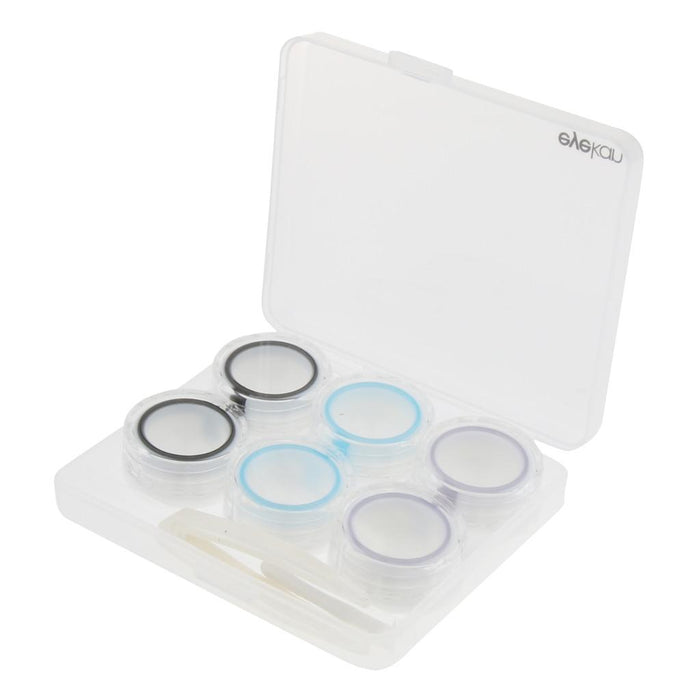 3 Pairs Portable Plastic Clear Contact Lens Boxes Travel Soaking Storage Case Remover Stick Tweezers Kit