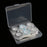 3 Pairs Portable Plastic Clear Contact Lens Boxes Travel Soaking Storage Case Remover Stick Tweezers Kit