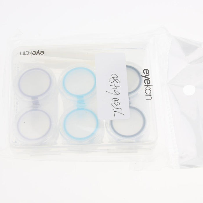 3 Pairs Portable Plastic Clear Contact Lens Boxes Travel Soaking Storage Case Remover Stick Tweezers Kit