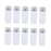 Crofta 10x High Borosilicate Sample Vials Clear Glass Bottles wit Aluminum Cap 65ml