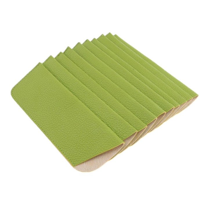 Crofta 10 Pieces Slip in Eyeglass Pouch Eyewear Sleeve Glasses Bag Protector Green