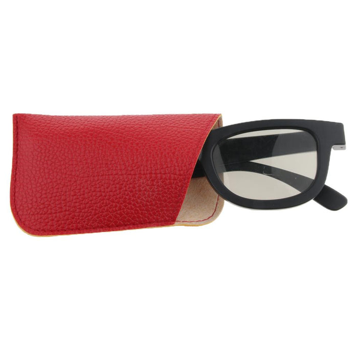 Crofta 10 Pieces Eyeglasses Sunglasses Protector Box Pouch Glasses Case Red