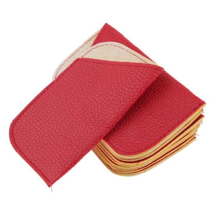 Crofta 10 Pieces Eyeglasses Sunglasses Protector Box Pouch Glasses Case Red