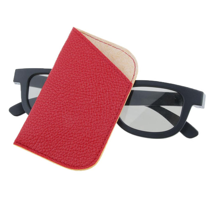 Crofta 10 Pieces Eyeglasses Sunglasses Protector Box Pouch Glasses Case Red