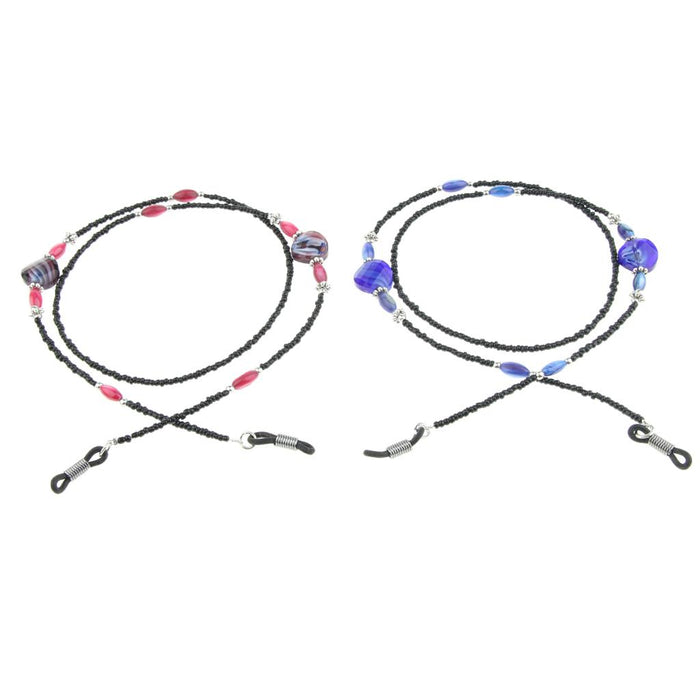 Crofta 2 Pieces Anti-Slip Eyeglasses Chain Rope Spectacles Cord Retainer Strap