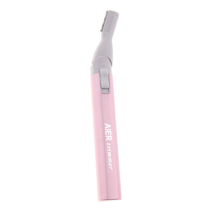 Crofta Women Electric Eyebrow Trimmer Shaver Facial Hair Remover Epilator Pink