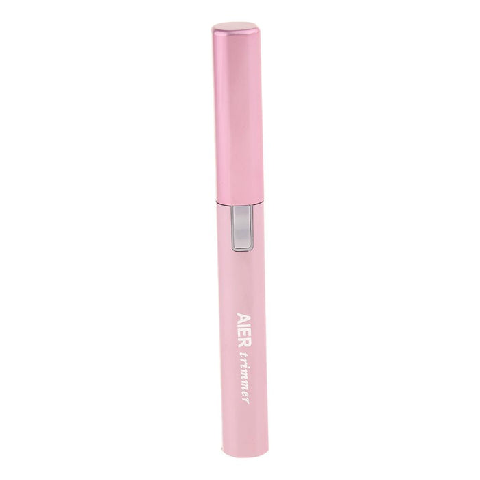 Crofta Women Electric Eyebrow Trimmer Shaver Facial Hair Remover Epilator Pink