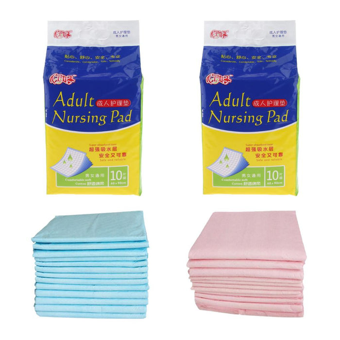 Crofta 10Pcs Disposable Incontinence Bed Pad Pet Training Pad Heavy Absorbency Pink