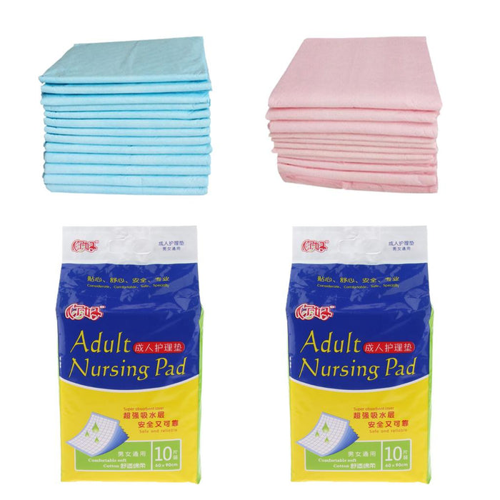 Crofta 10Pcs Disposable Incontinence Bed Pad Pet Training Pad Heavy Absorbency Pink