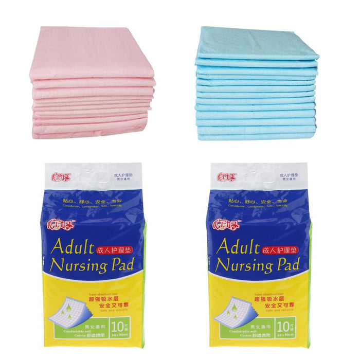 Crofta 10Pcs Disposable Incontinence Bed Pad Pet Training Pad Heavy Absorbency Pink