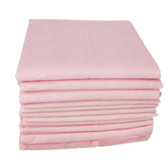 Crofta 10Pcs Disposable Incontinence Bed Pad Pet Training Pad Heavy Absorbency Pink