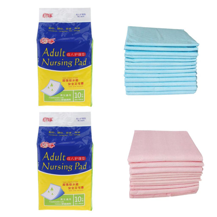 Crofta 10Pcs Disposable Incontinence Bed Pad Pet Training Pad Heavy Absorbency Pink