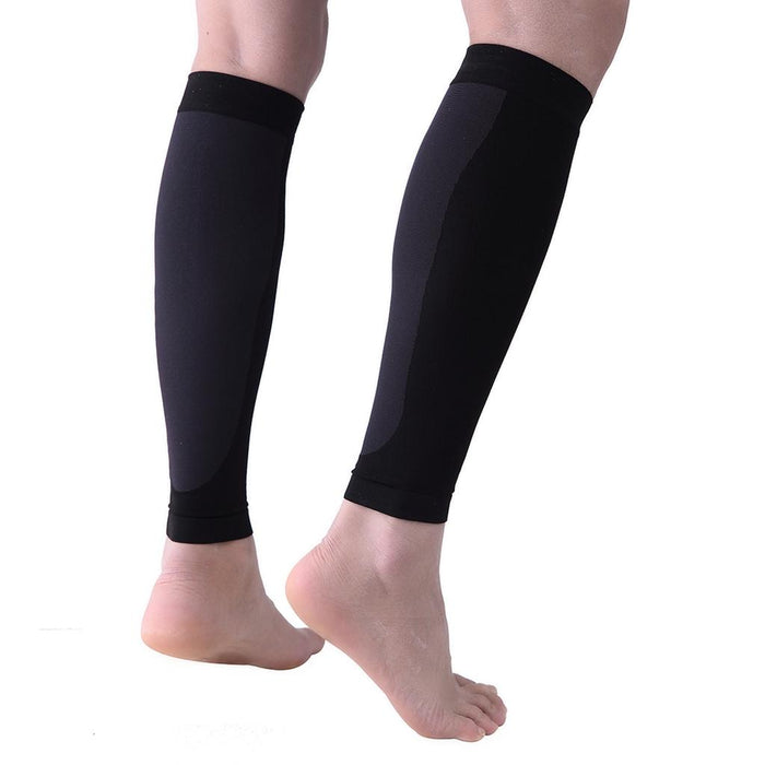 Crofta 1 Pair Calf Compression Sleeves Shin Splint Support Leg Compression Brace M