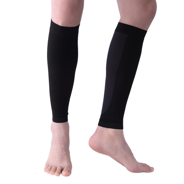 Crofta 1 Pair Calf Compression Sleeves Shin Splint Support Leg Compression Brace M