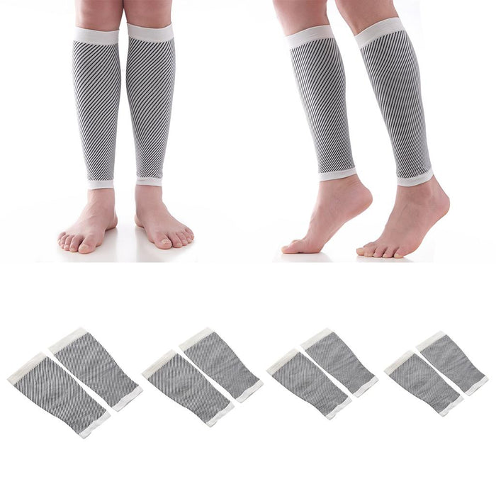 Crofta 1 Pair Sports Men Women Compression Sleeve Calf Knee Stocking Socks S