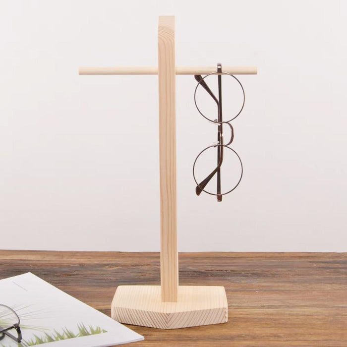 Crofta Wooden Sunglasses Display Rack Eyeglass Stand Holder Counter Organizer  S