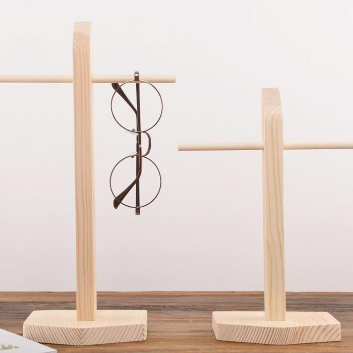 Crofta Wooden Sunglasses Display Rack Eyeglass Stand Holder Counter Organizer  S