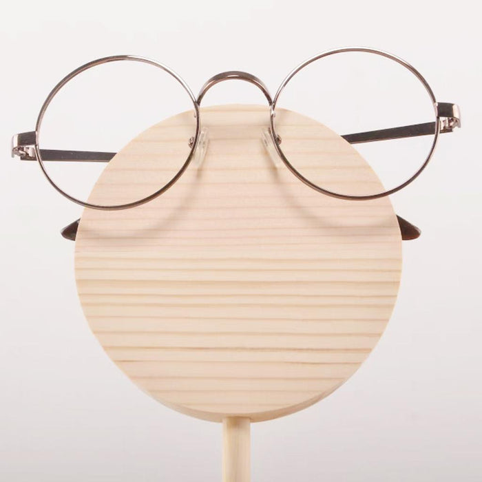 Crofta Wooden Sunglasses Eyeglass Rack Display Stand Holder Home Desk Decoration