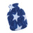 Crofta Mini 250ml Hot Water Bottle Bag with Soft Cloth Cover and Screw Top Blue