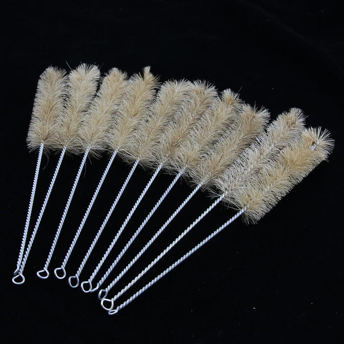 Crofta 10 Pieces Long Bottle Brushes for Washing Narrow Neck Bottles Moxa Burner