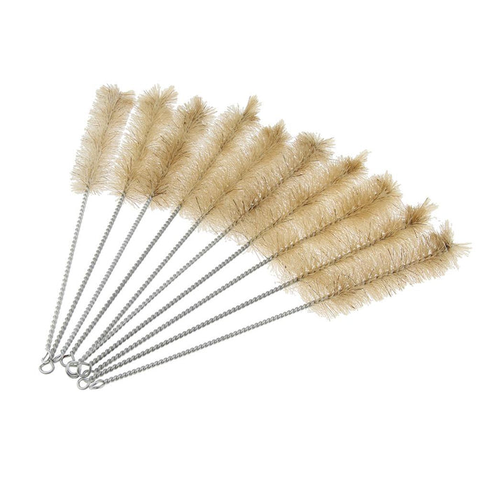 Crofta 10 Pieces Long Bottle Brushes for Washing Narrow Neck Bottles Moxa Burner