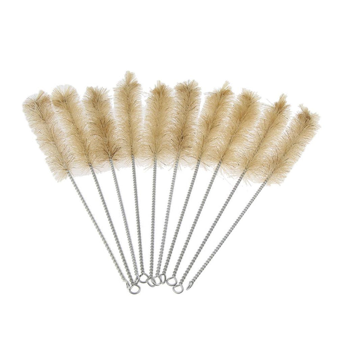 Crofta 10 Pieces Long Bottle Brushes for Washing Narrow Neck Bottles Moxa Burner