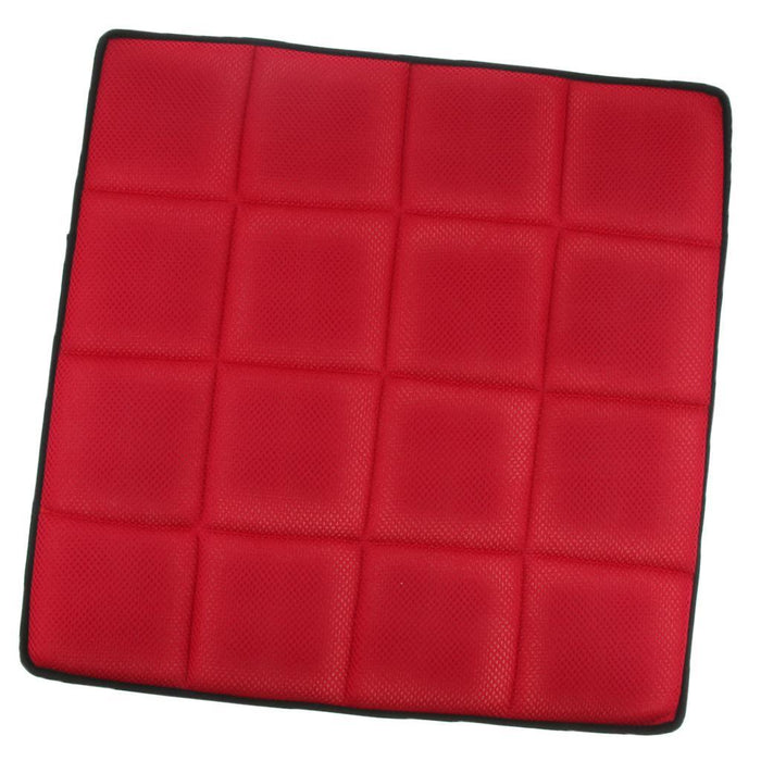 Crofta Breathable Non-Slip Chair Cushion Sweat-absorbing Car Seat Cover Pad Red