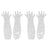 Crofta 2 Pairs Clear Plastic Disposable Long Arm Gloves For Women Men Waterproof