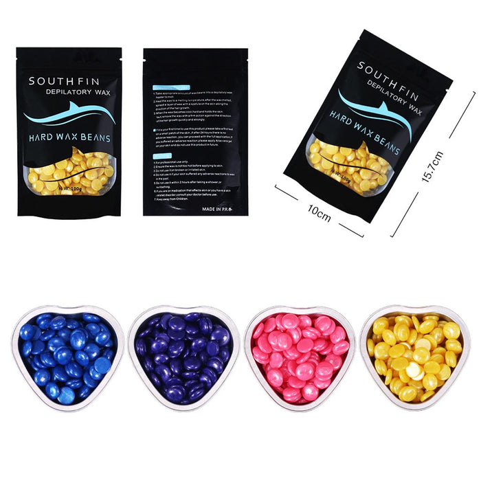 Crofta 100g Hard Wax Beads Women Men Hair Removal Depilatory Waxing Beans Lavender