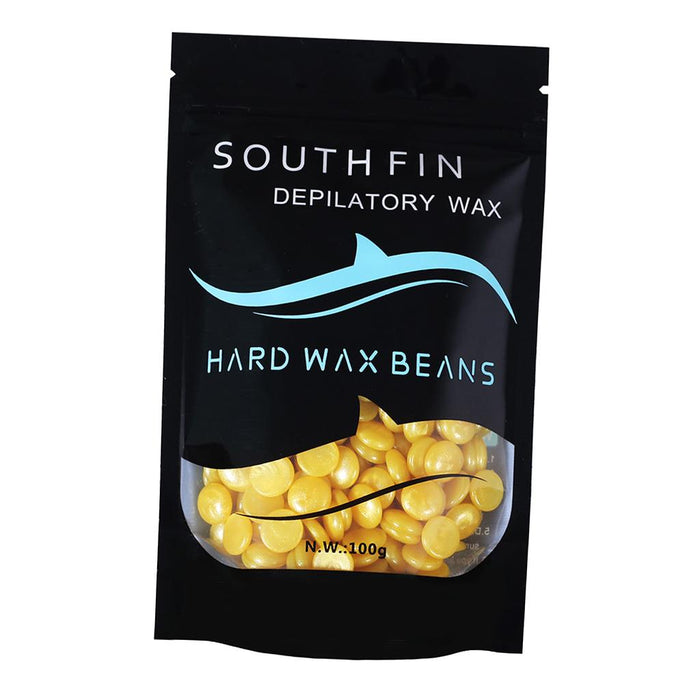 Crofta 100g Hard Wax Beads Women Men Hair Removal Depilatory Waxing Beans Gold