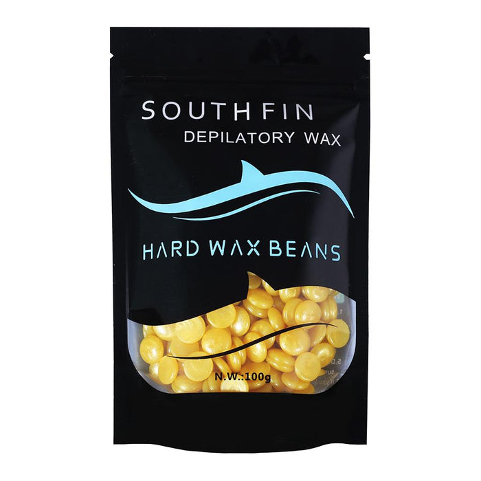 Crofta 100g Hard Wax Beads Women Men Hair Removal Depilatory Waxing Beans Gold