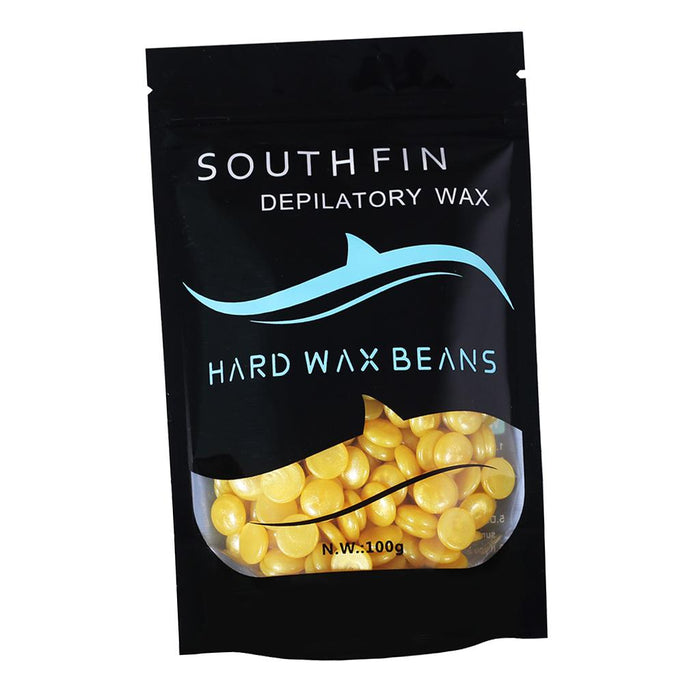 Crofta 100g Hard Wax Beads Women Men Hair Removal Depilatory Waxing Beans Gold