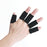 Crofta 10 Pieces Sports Elastic Finger Brace Splint Sleeves Support Protector Black