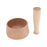 Crofta Wood Mortar and Pestle Spice Herb Grinder Mixing Grinding Bowl Crusher Set