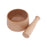 Crofta Wood Mortar and Pestle Spice Herb Grinder Mixing Grinding Bowl Crusher Set