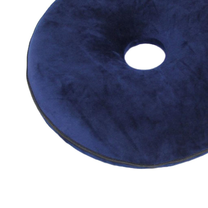 Crofta Donut Seat Cushion Hemorrhoid Coccyx Tailbone Support Pillow Pad Dark Blue