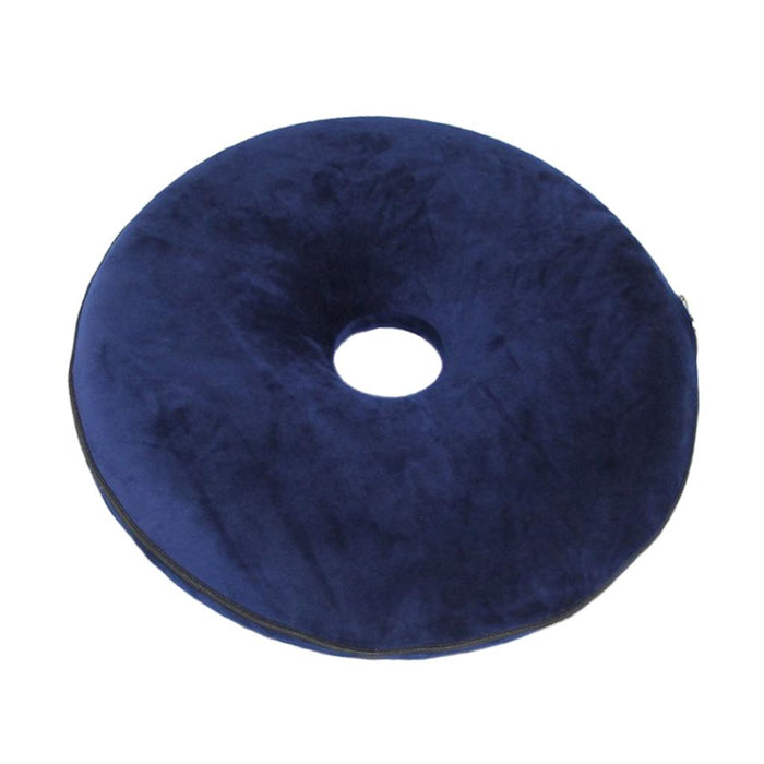 Crofta Donut Seat Cushion Hemorrhoid Coccyx Tailbone Support Pillow Pad Dark Blue