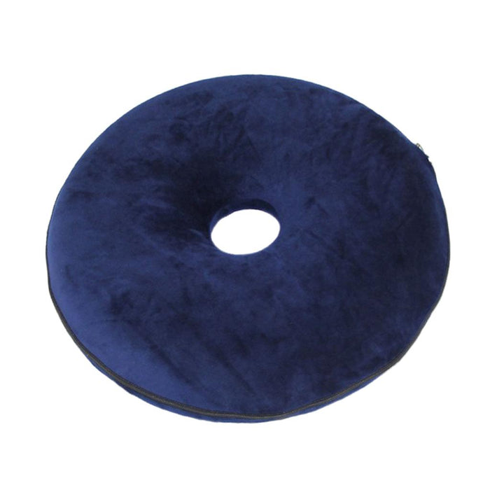 Crofta Donut Seat Cushion Hemorrhoid Coccyx Tailbone Support Pillow Pad Dark Blue