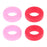 Crofta 2 Pairs Anti Slip Silicone Ear Hooks Holder for Glasses Red Pink