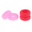 Crofta 2 Pairs Anti Slip Silicone Ear Hooks Holder for Glasses Red Pink