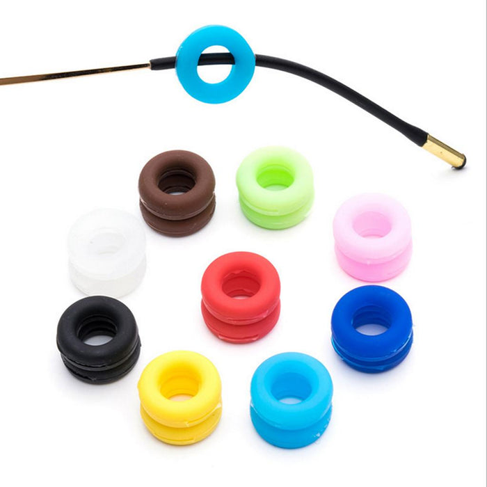 Crofta 2 Pairs Anti Slip Silicone Ear Hooks Holder for Glasses Dark Blue