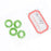 Crofta 2 Pairs Anti Slip Silicone Ear Hooks Holder for Glasses Green